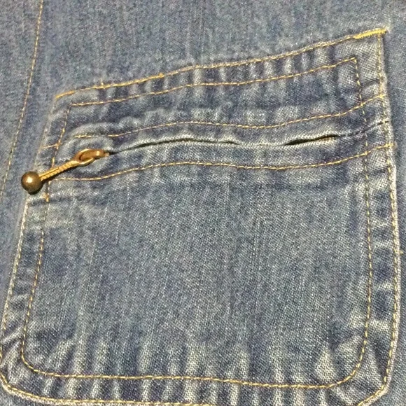 Cabin Creek Large Blue Denim Jacket - Picture 12 of 13